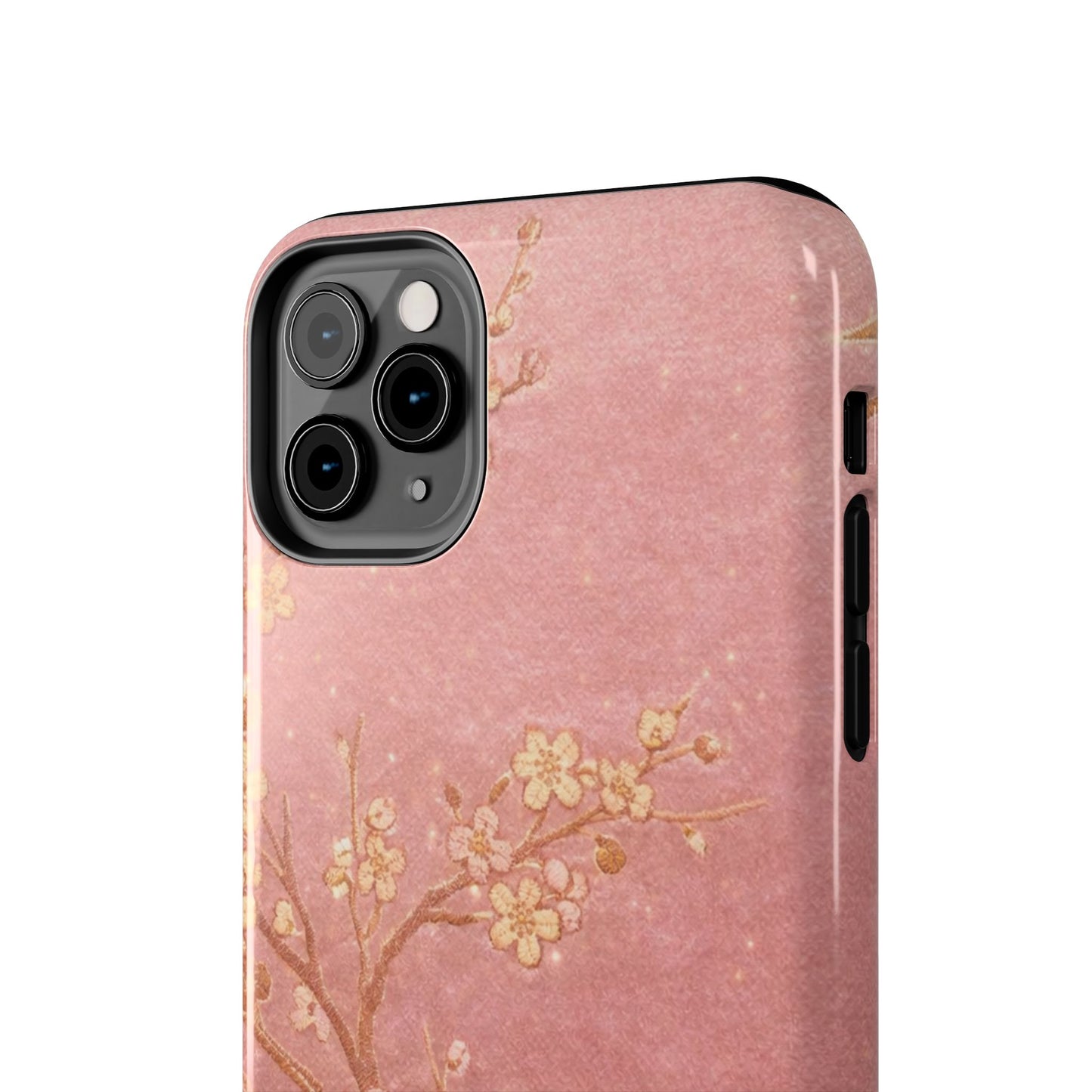 Pink Gold Cherry Blossom - Protective Phone Case