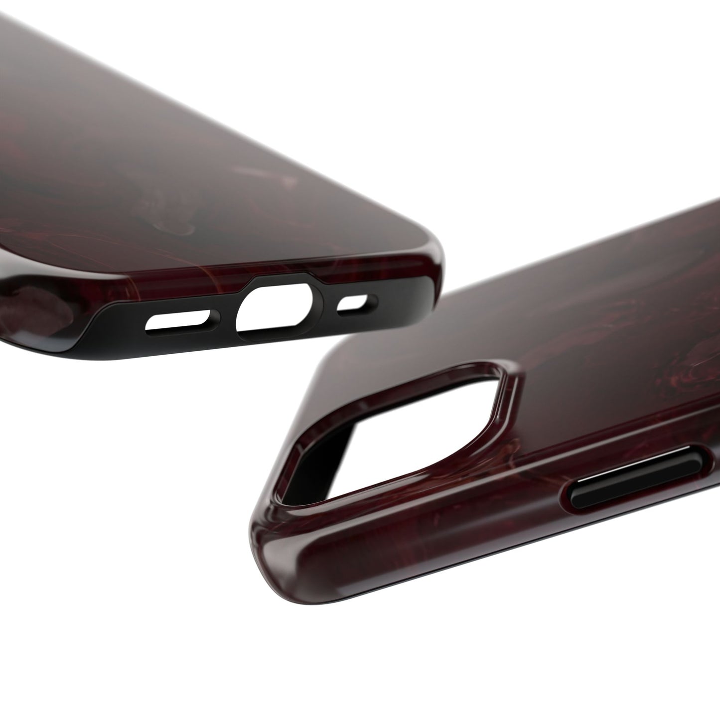 Glossy Maroon - Protective Phone Case