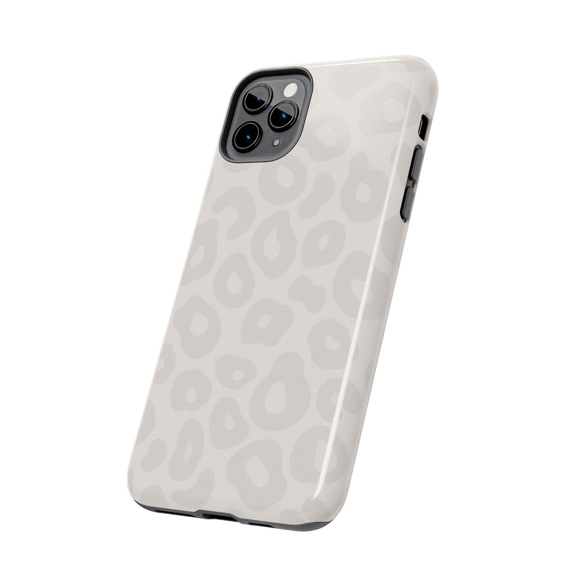 Beige Leopard Tough Phone Case – Protective Animal Print Phone Cover
