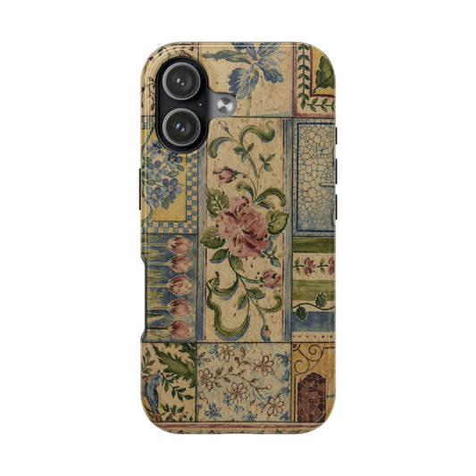 Vintage Floral Patchwork - Protective Phone Case
