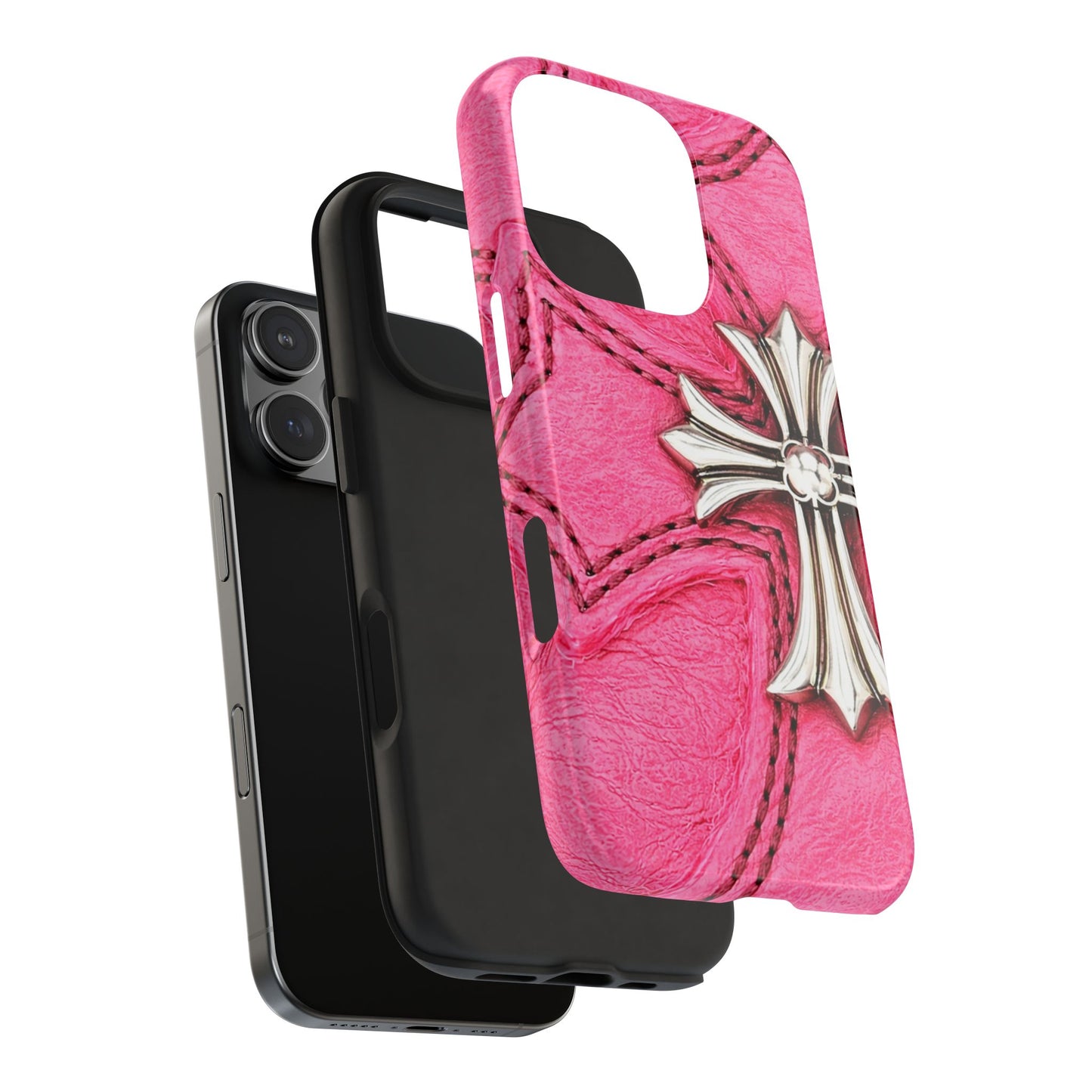 Pink Cross - Protective Phone Case