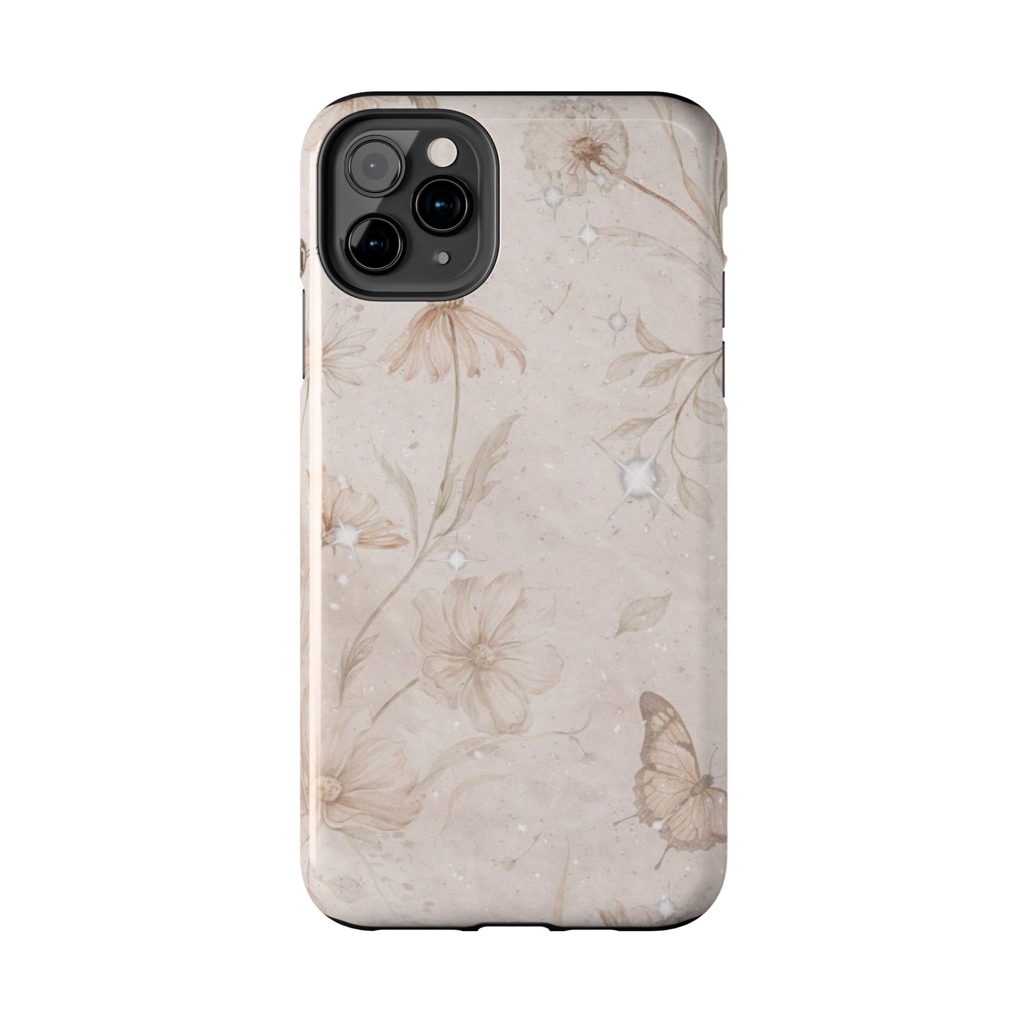 Beige Bloom - Protective Phone Case