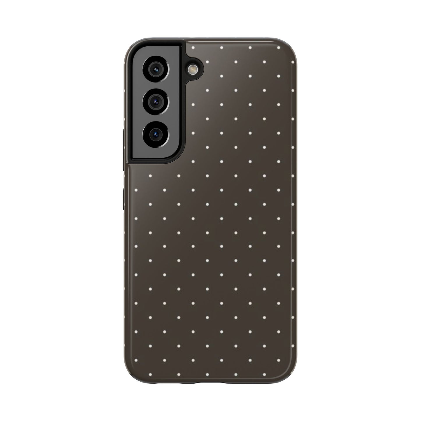 Brown Mini Polka Dot - Protective Phone Case