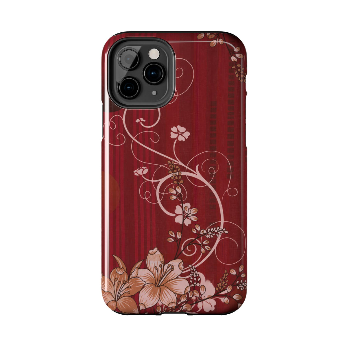 Crimson Bloom - Protective Phone Case