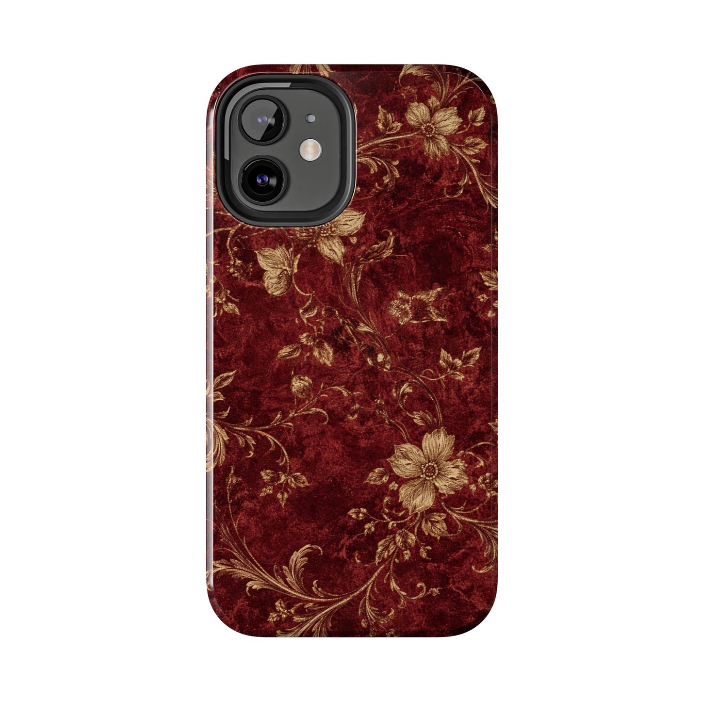 Floral Burgundy - Protective Phone Case