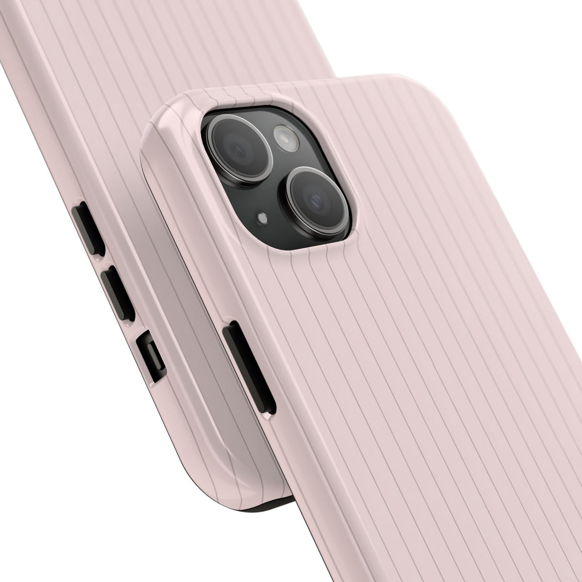 Blush Pinstripe - Protective Phone Case
