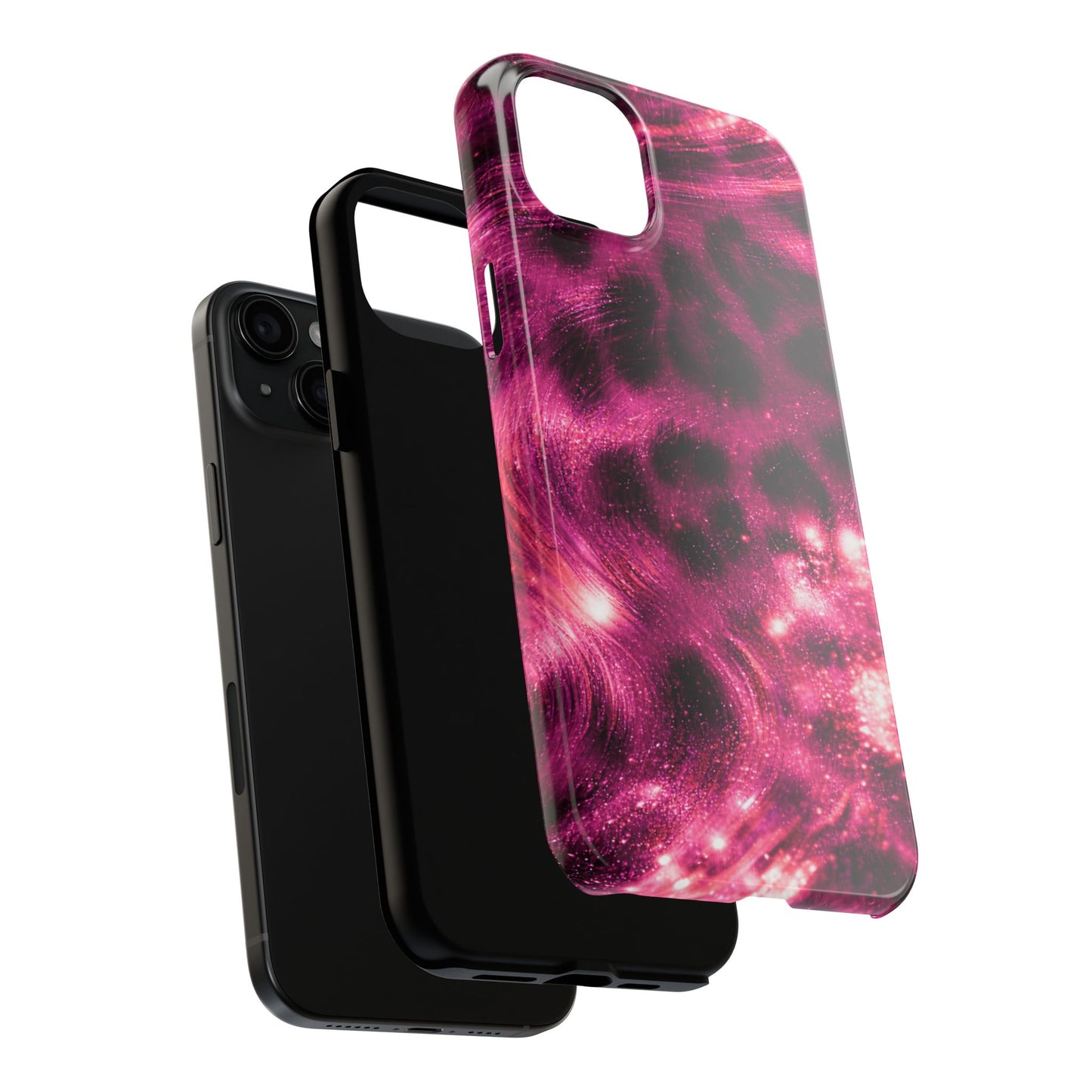 Magenta Y2K Leopard - Protective Phone Case