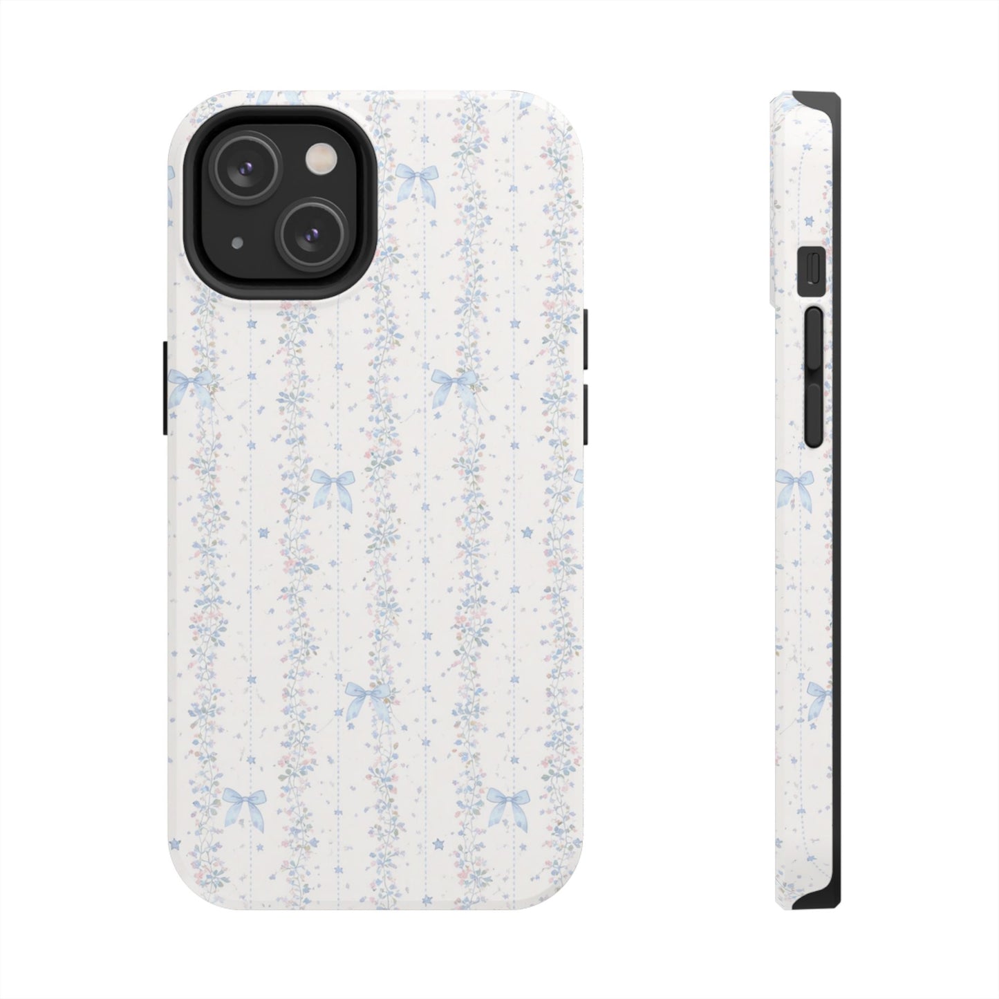 Bows and Stripes - Protective Phone Case