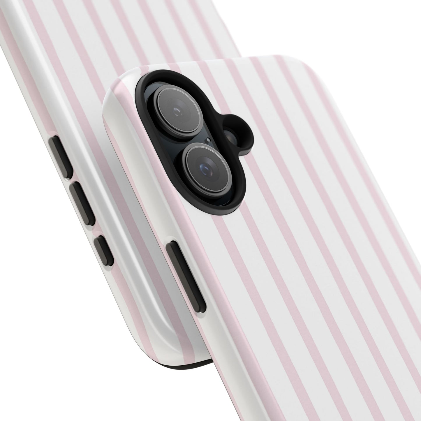 Pink Vertical Stripes - Protective Phone Case