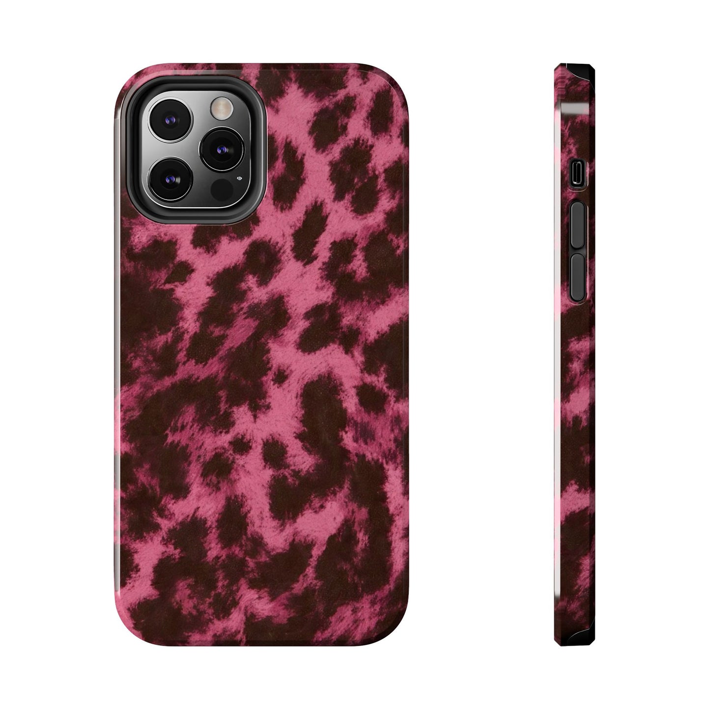 Pink Leopard Print - Protective Phone Case