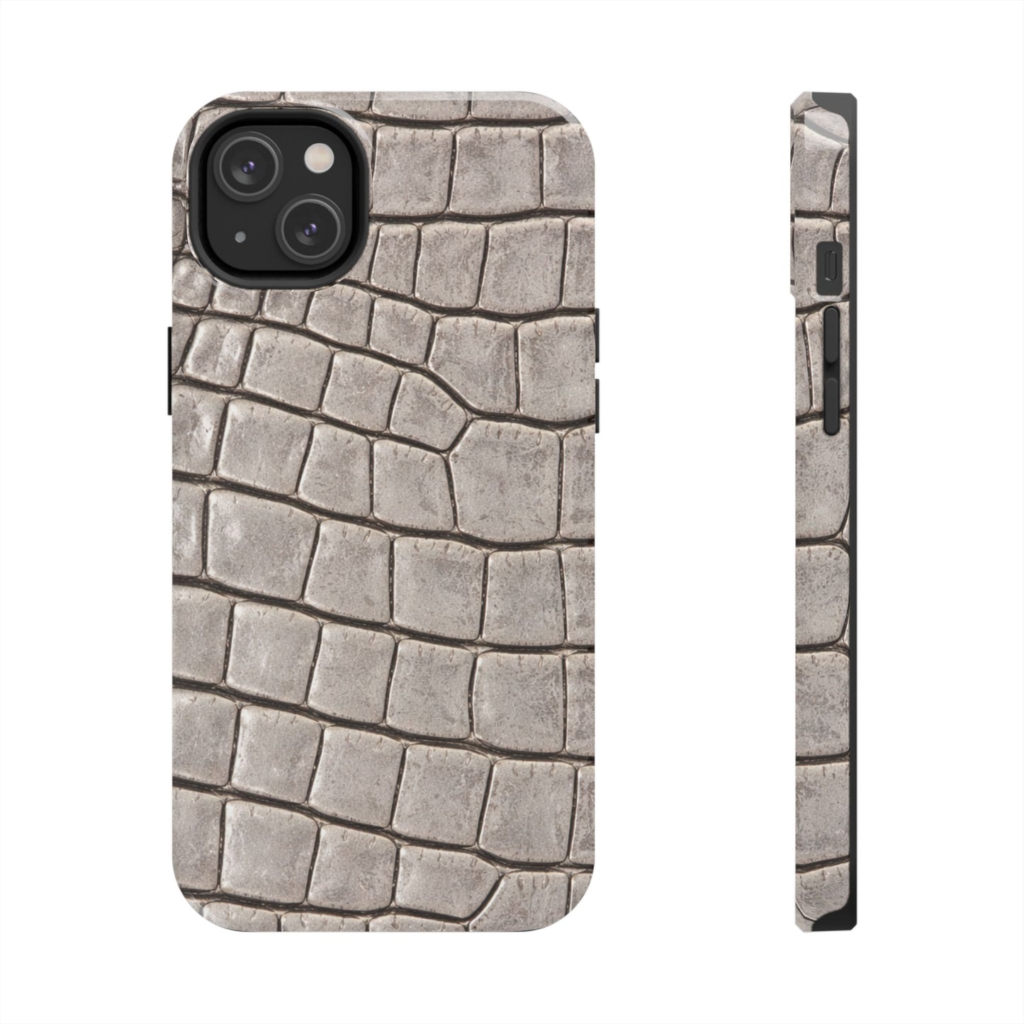 2000s Grey Crocodile - Protective Phone Case