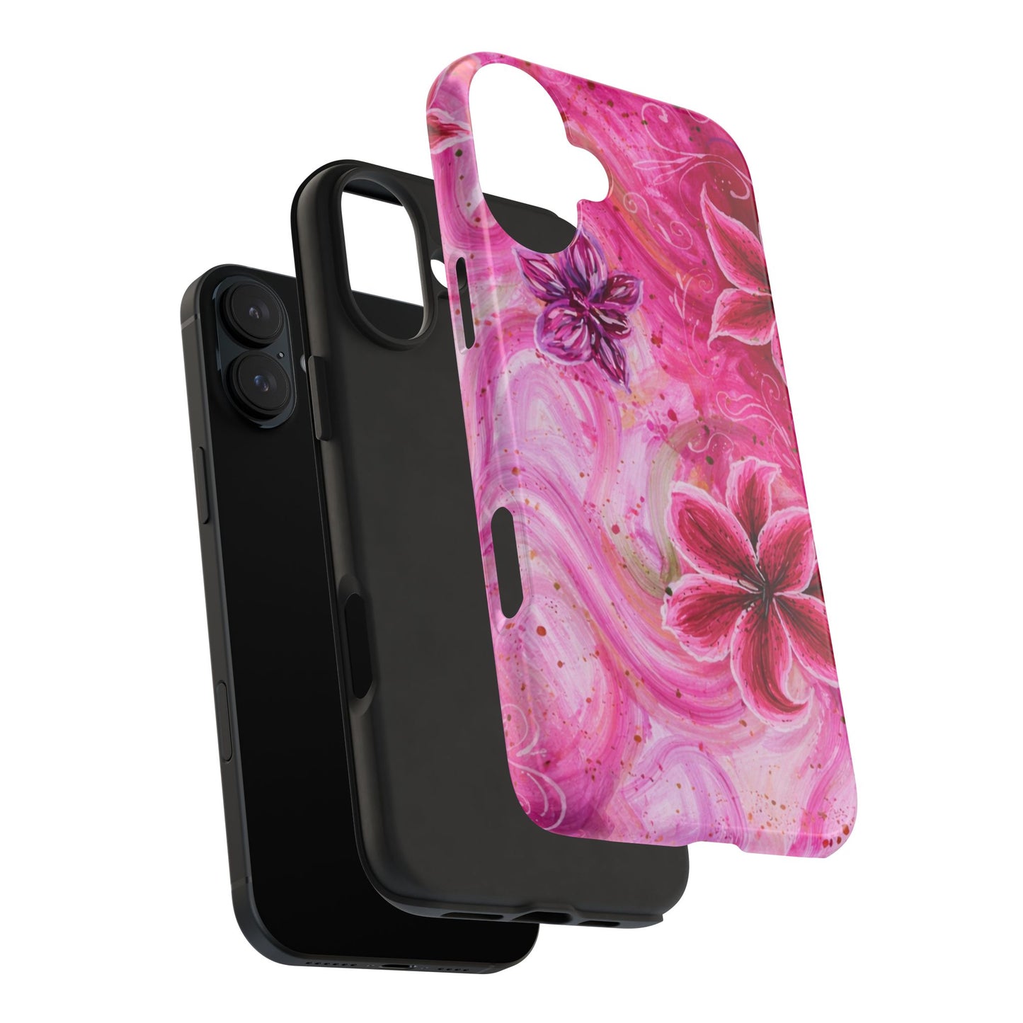 Watercolor Hibiscus - Protective Phone Case