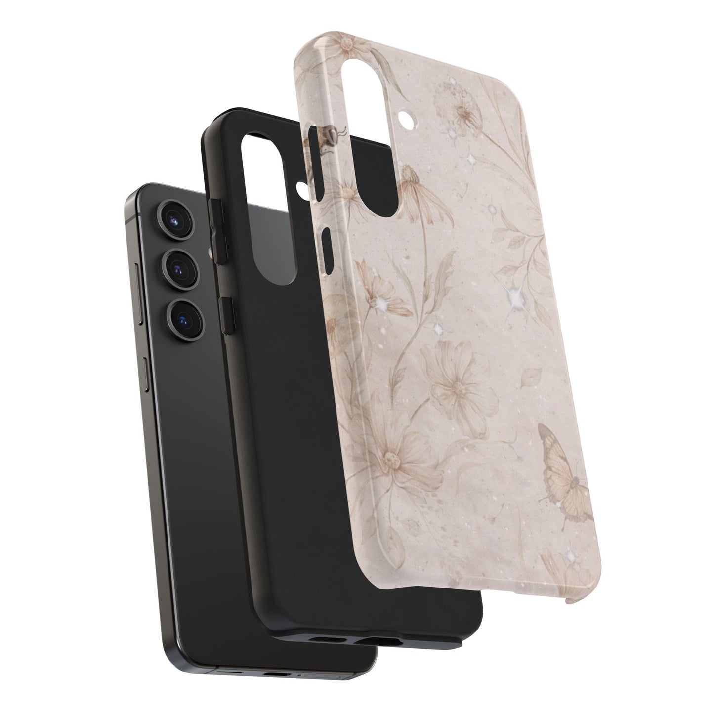Beige Bloom - Protective Phone Case