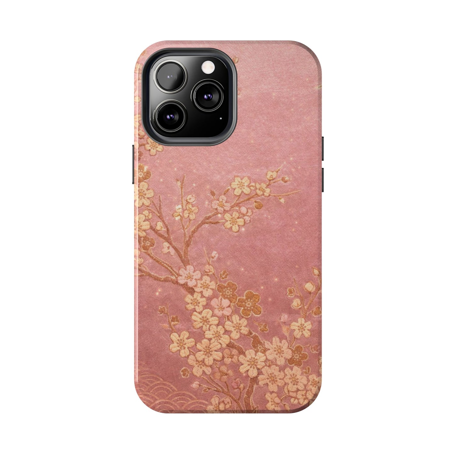 Pink Gold Cherry Blossom - Protective Phone Case