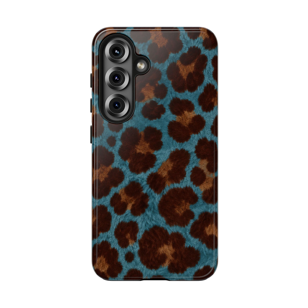 Teal Leopard - Protective Phone Case