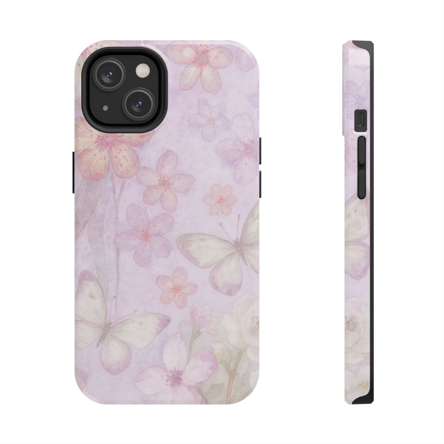 Lilac Butterfly - Protective Phone Case