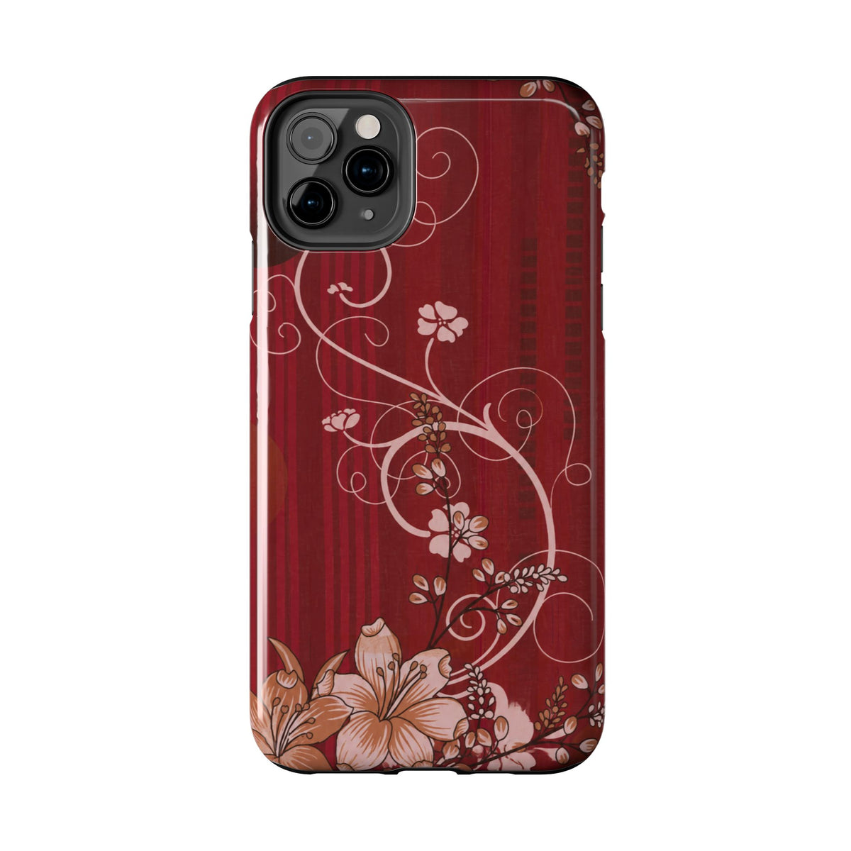 Crimson Bloom - Protective Phone Case