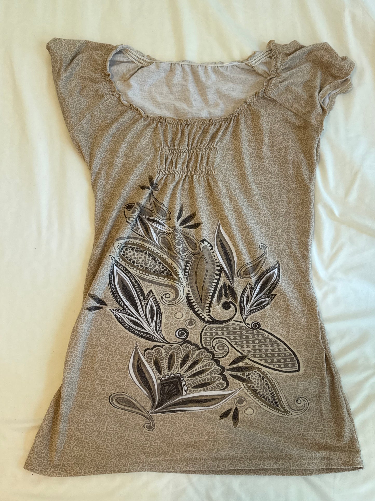 Beige Baby Tee