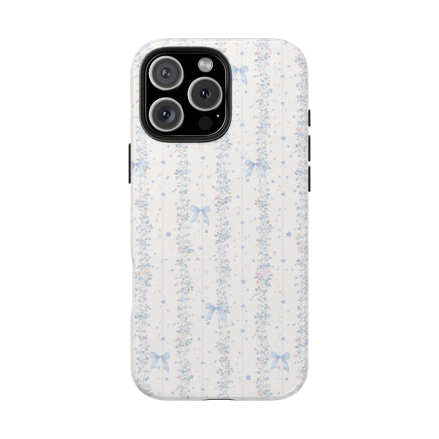 Bows and Stripes - Protective Phone Case