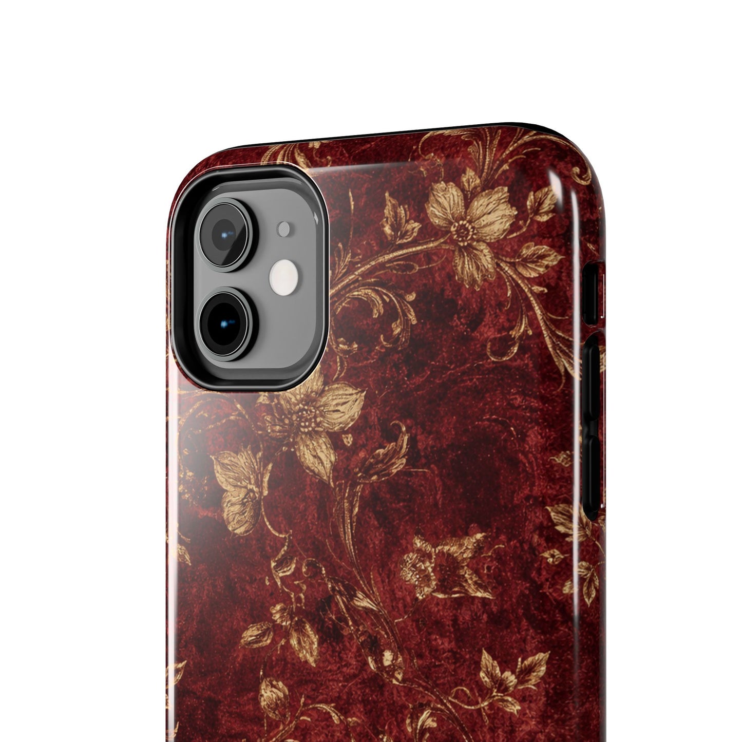 Floral Burgundy - Protective Phone Case
