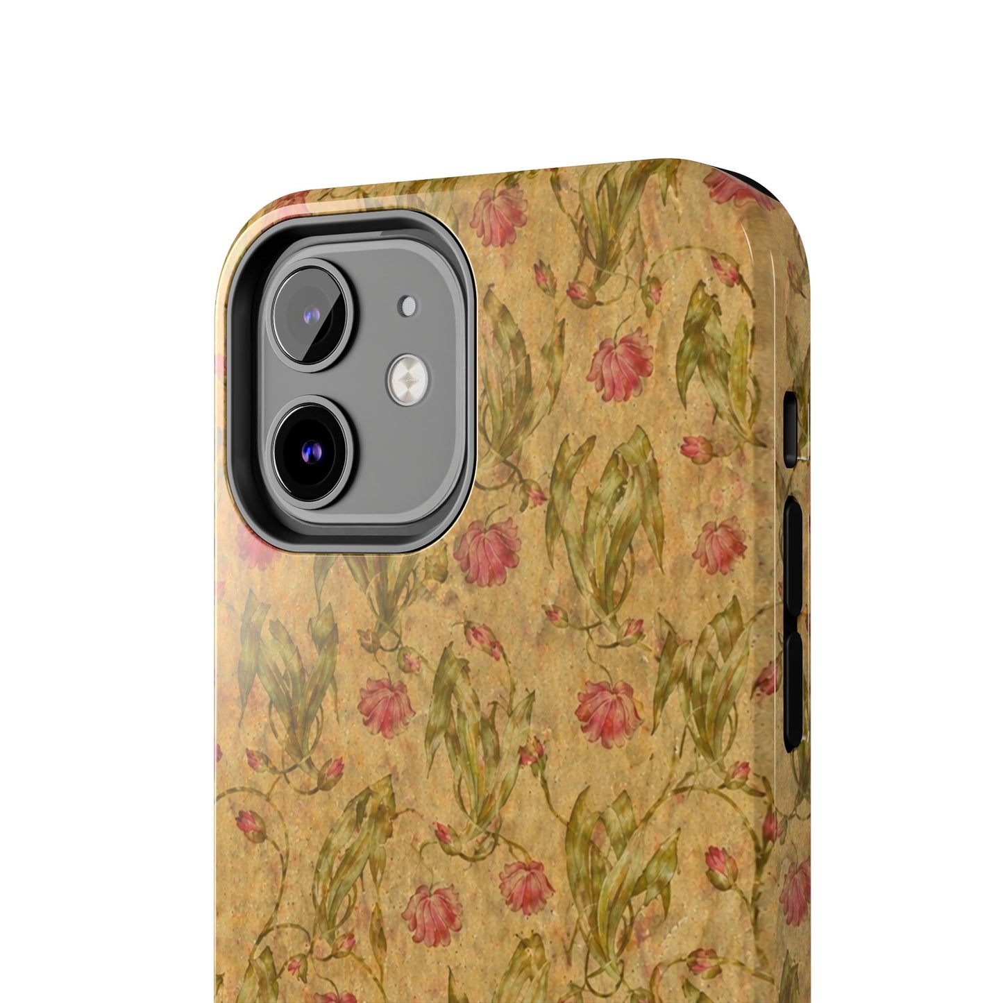 Roses on Aged Paper - Protective Phone Case