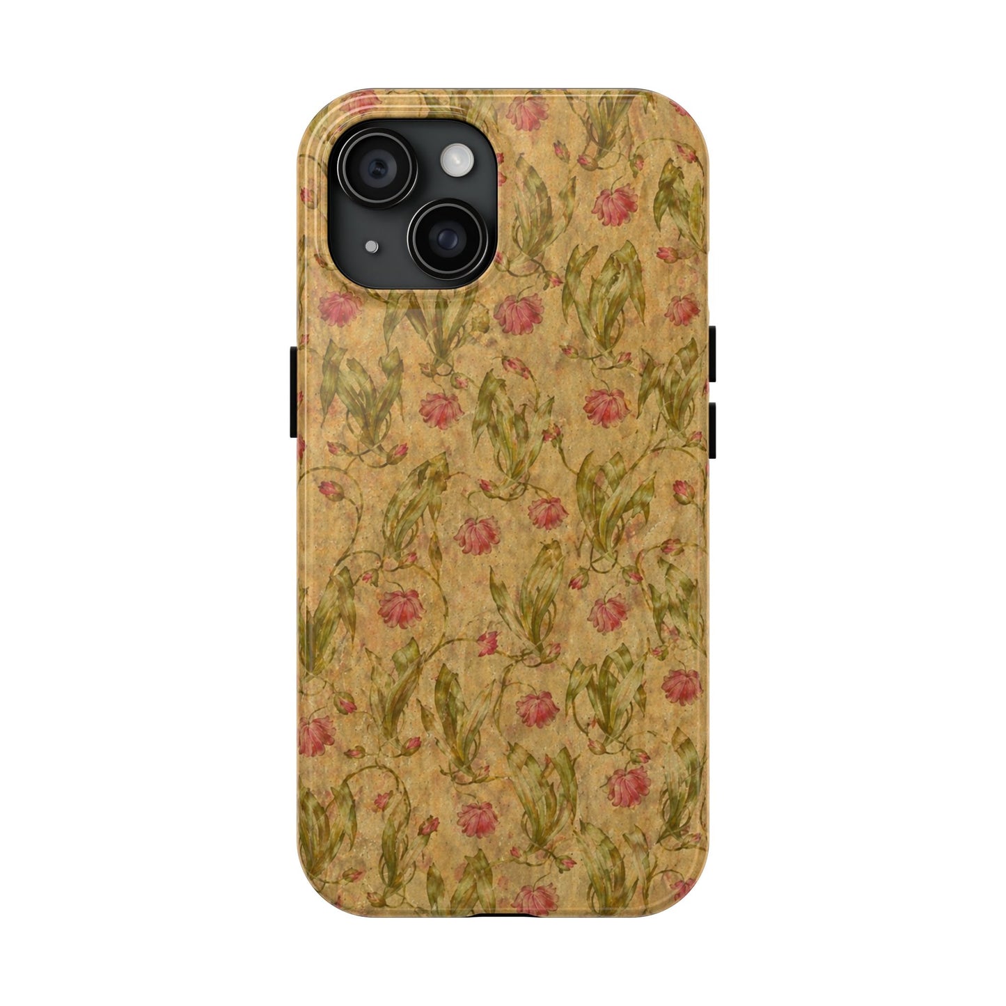 Roses on Aged Paper - Protective Phone Case