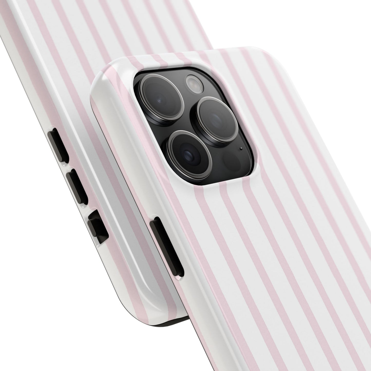 Pink Vertical Stripes - Protective Phone Case