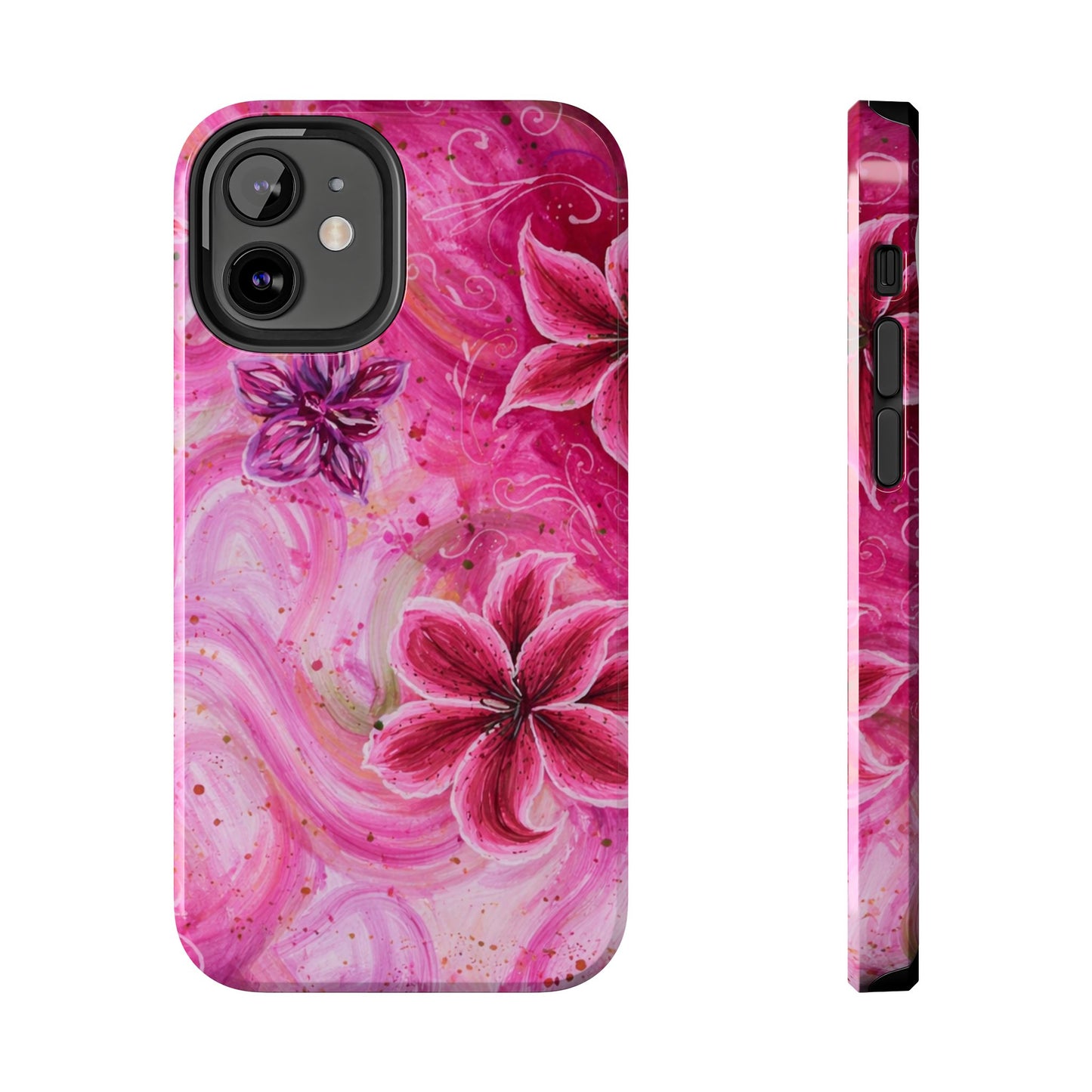 Watercolor Hibiscus - Protective Phone Case