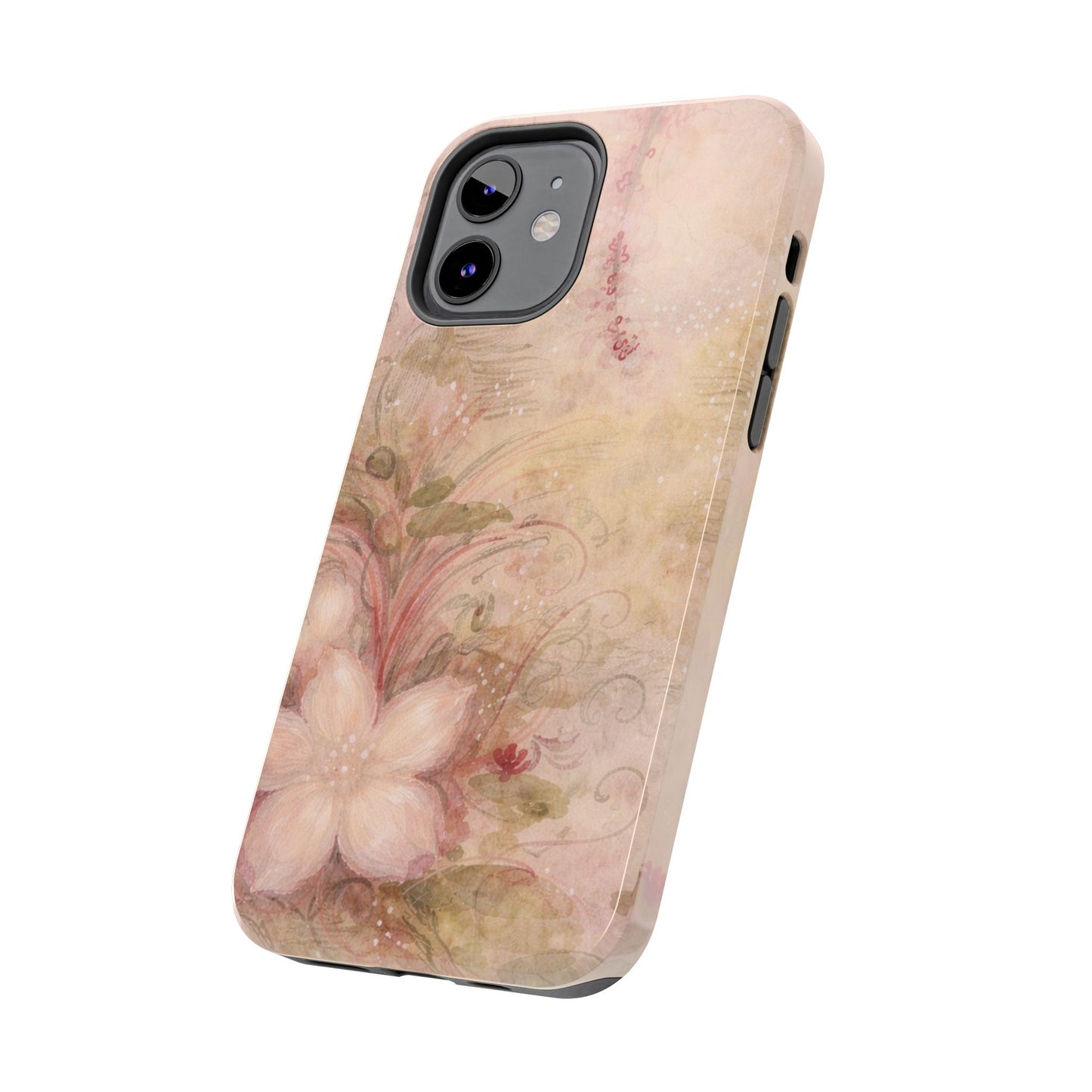 Antique Watercolor Floral - Protective Phone Case