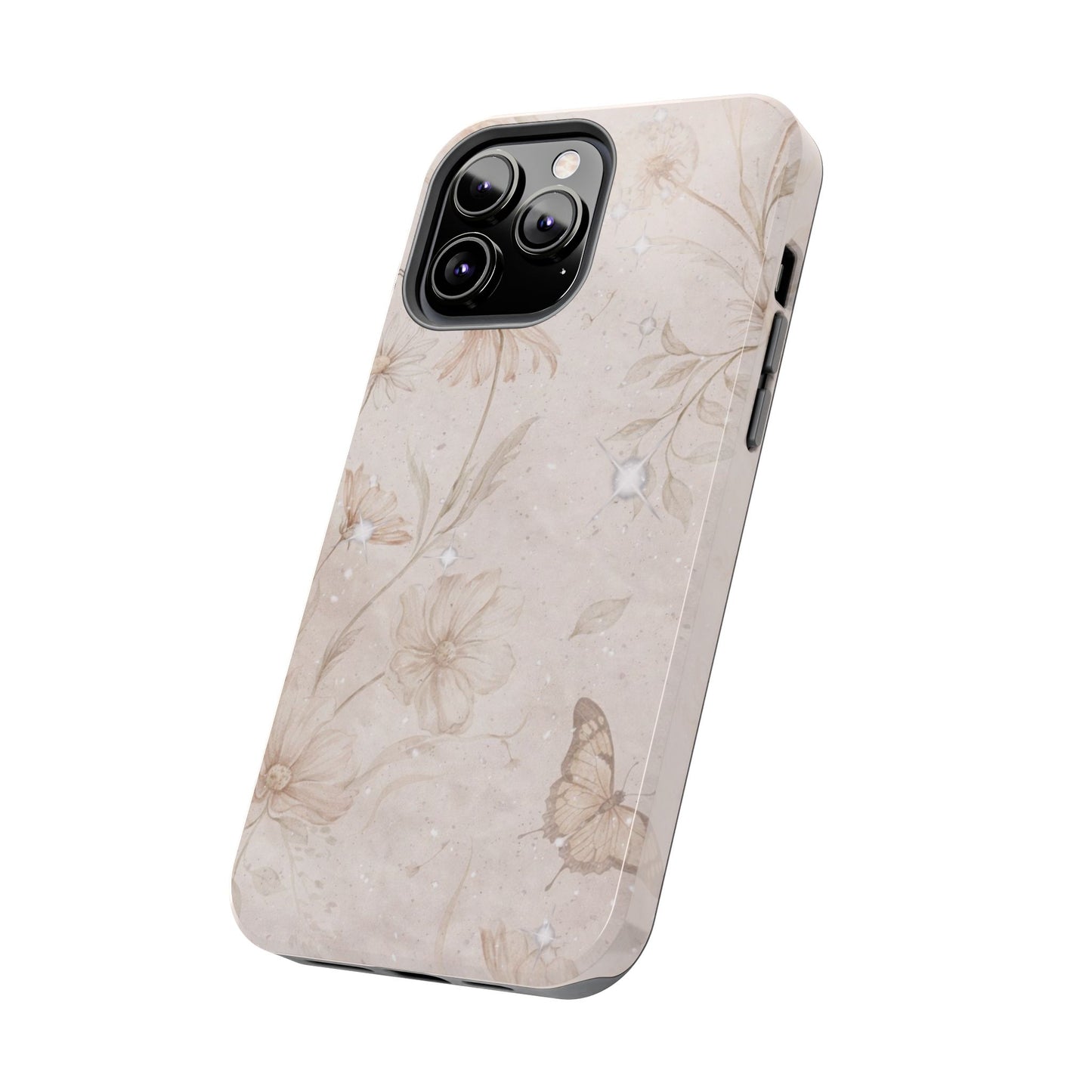 Beige Bloom - Protective Phone Case