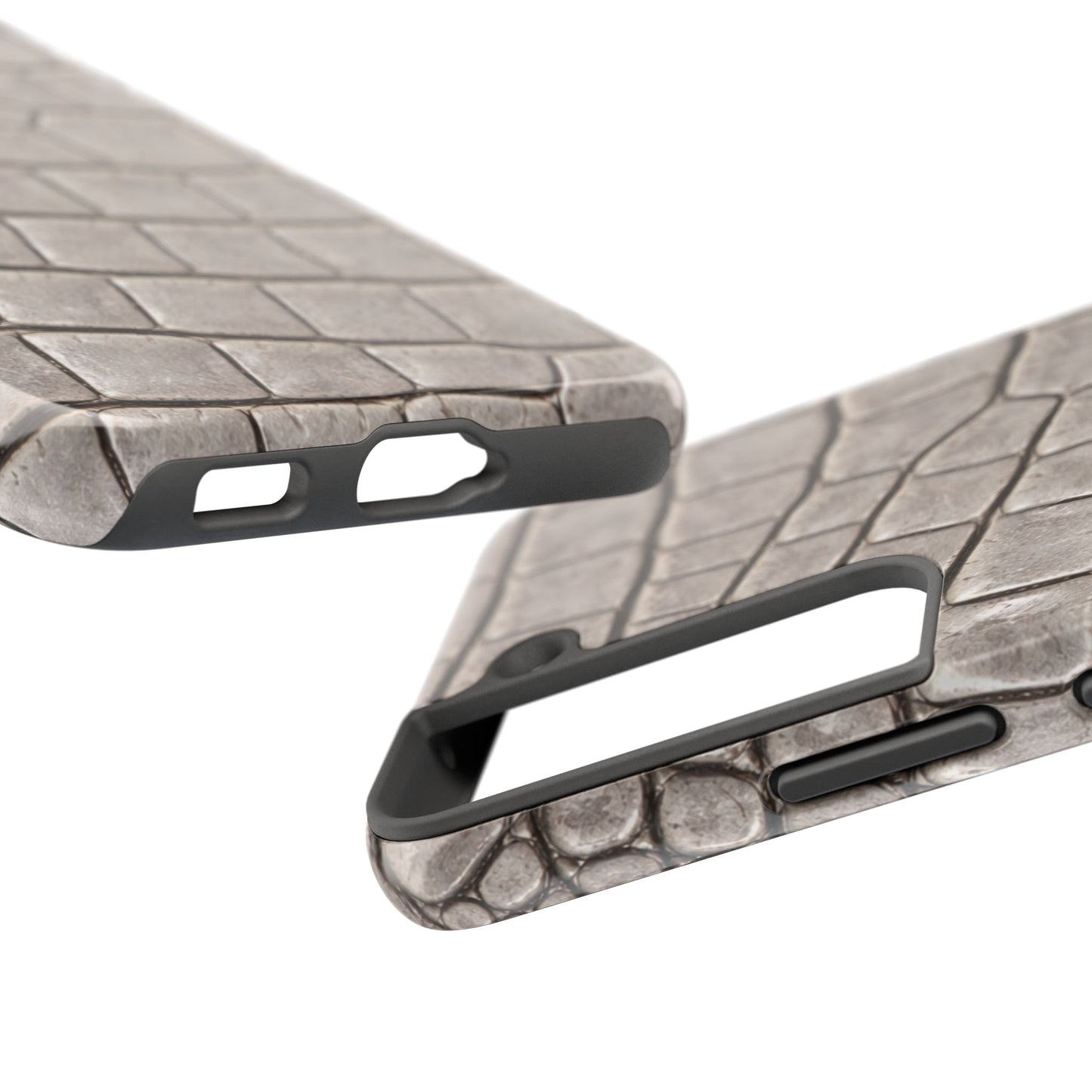 2000s Grey Crocodile - Protective Phone Case