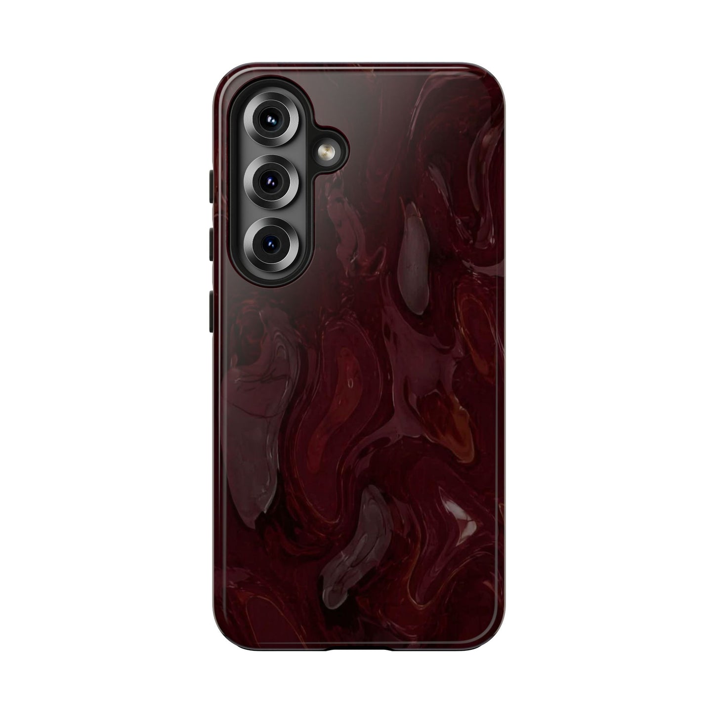 Glossy Maroon - Protective Phone Case