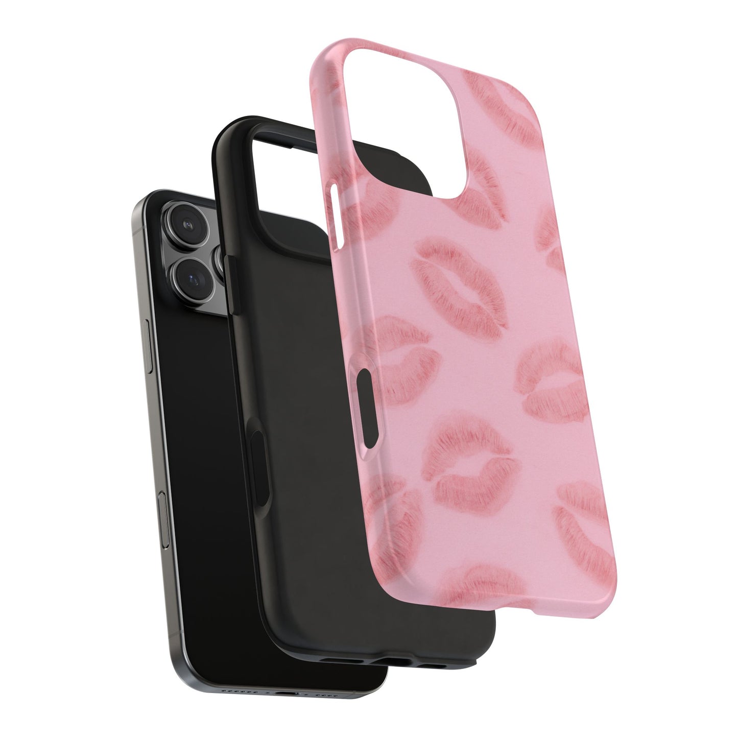 Pink Rosy Kisses - Protective Phone Case
