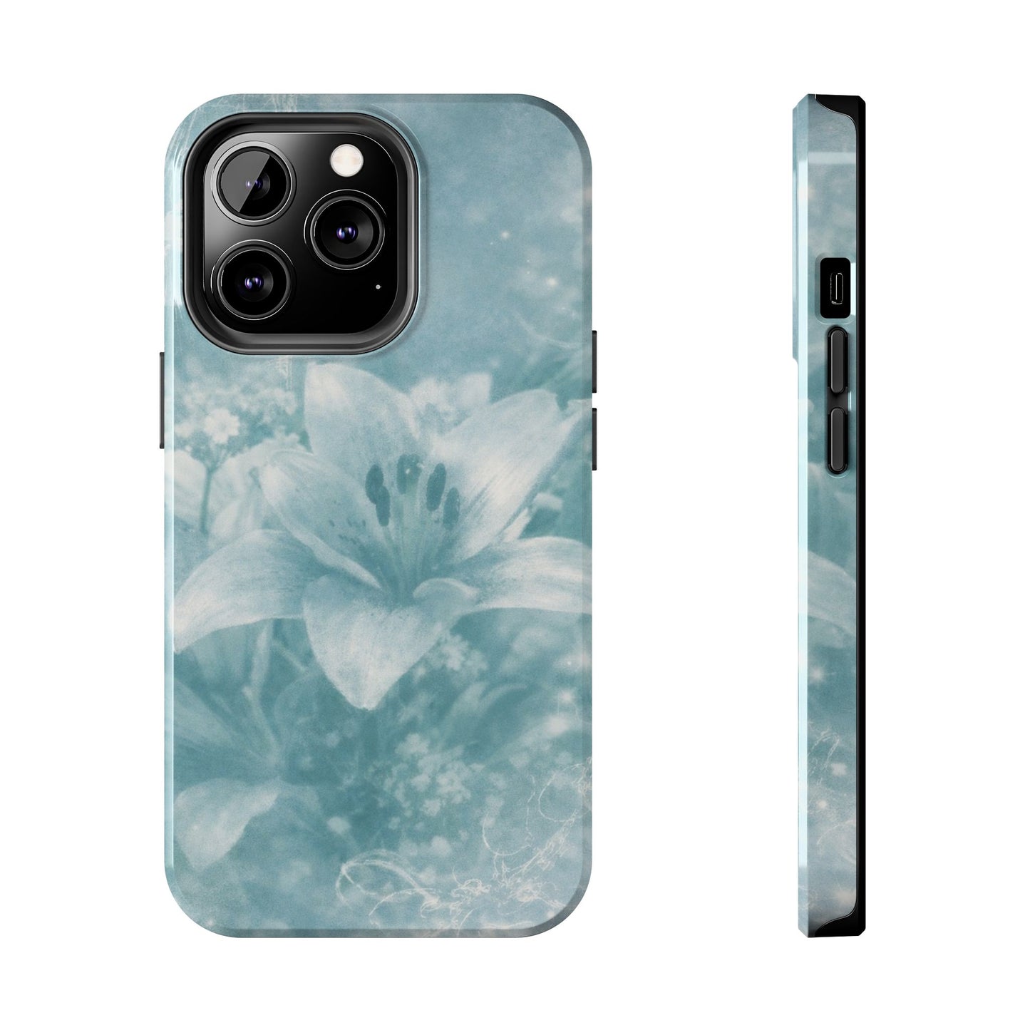 Teal Lily - Protective Phone Case