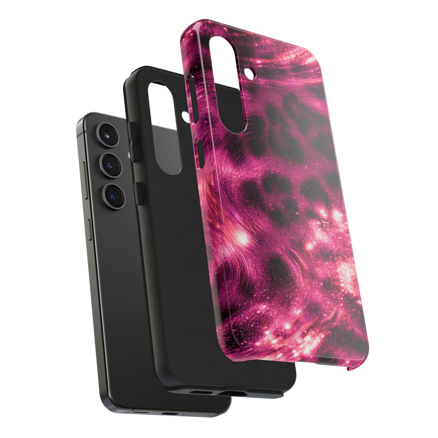 Magenta Y2K Leopard - Protective Phone Case
