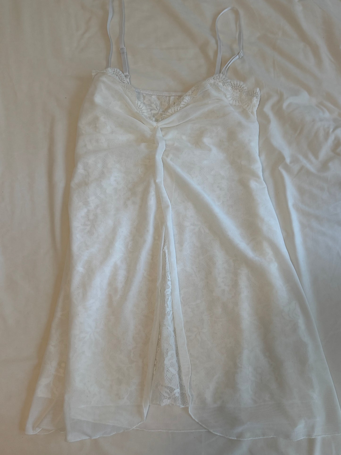 White Cami with Lace