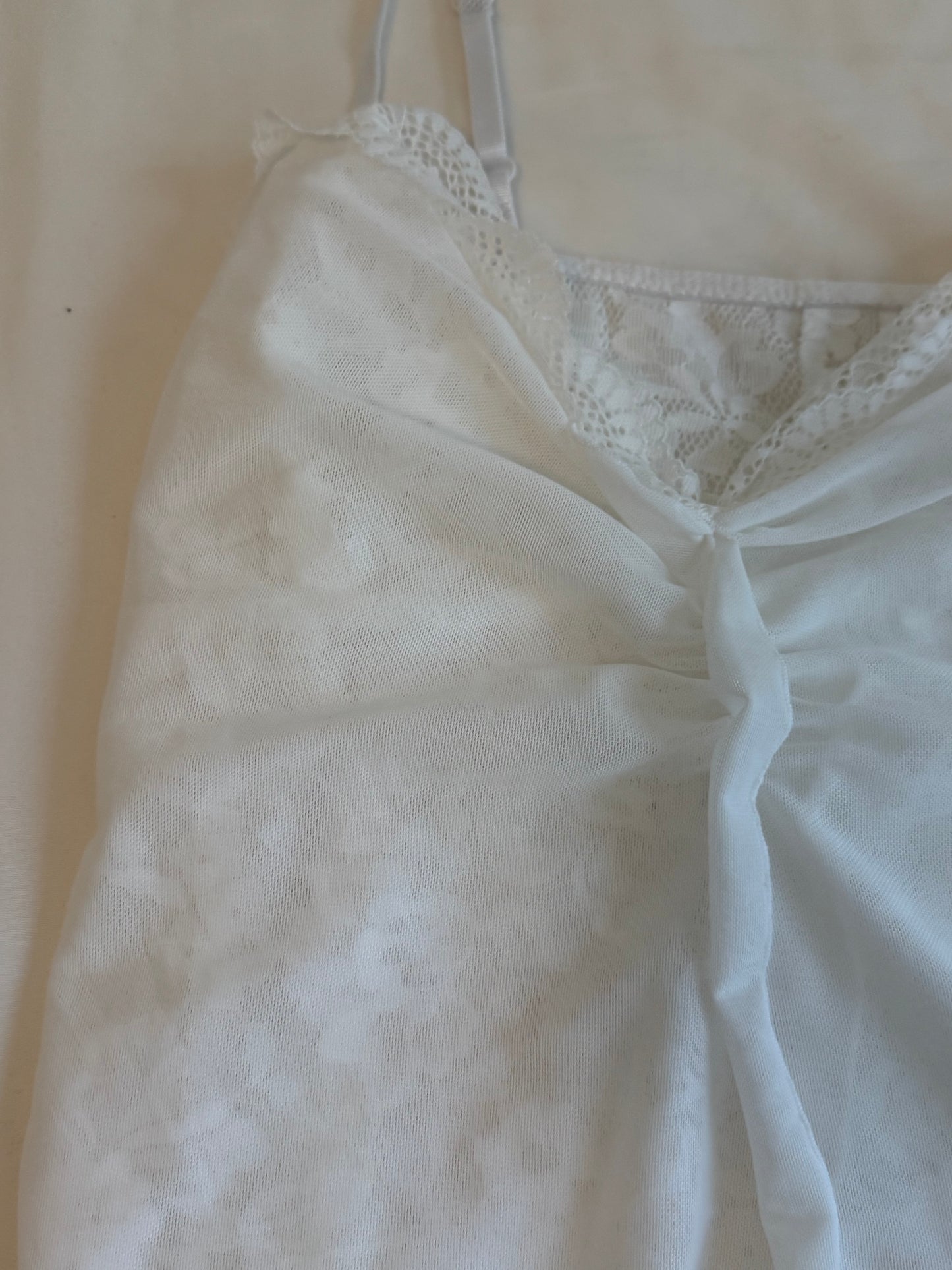 White Cami with Lace