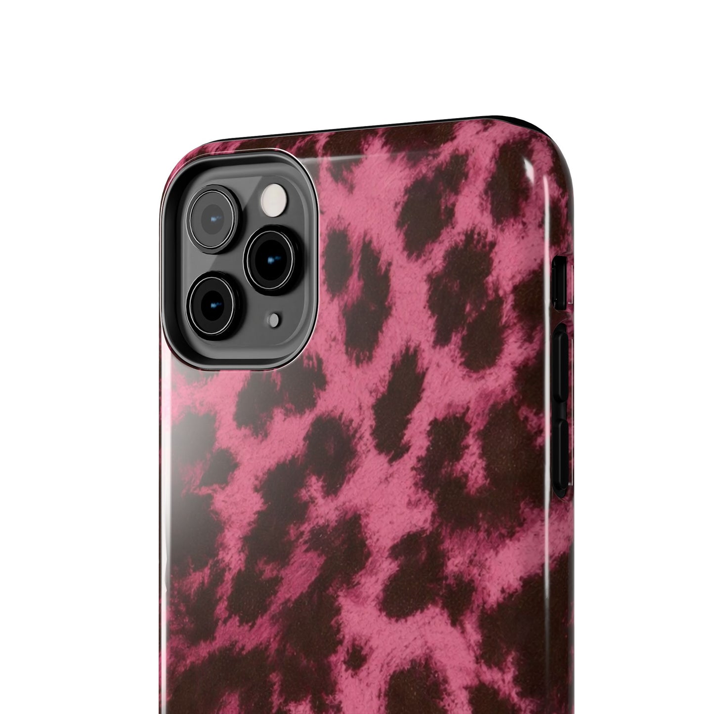 Pink Leopard Print - Protective Phone Case