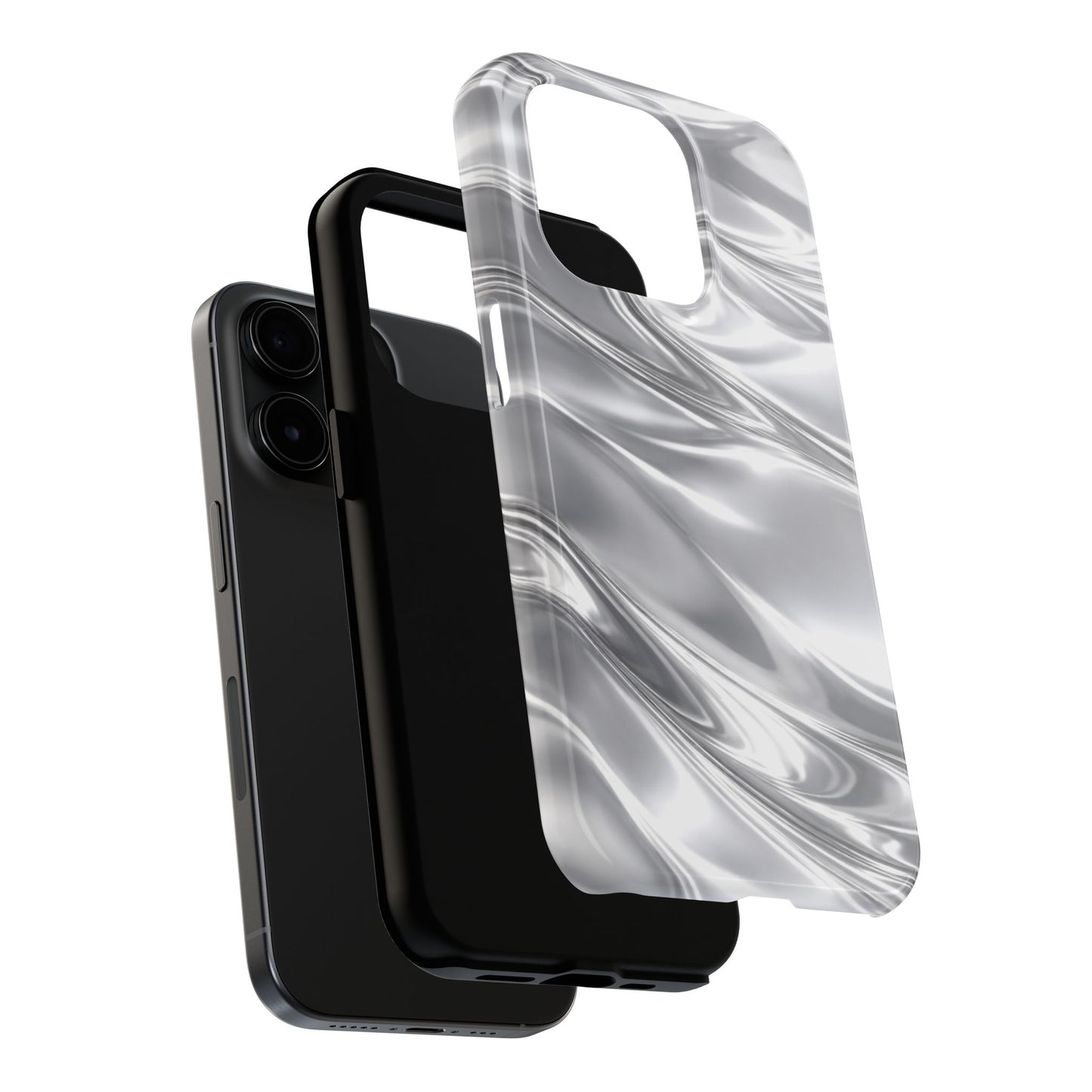 Silver Metallic - Protective Phone Case