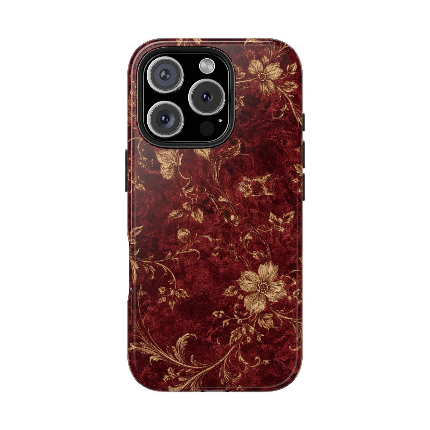 Floral Burgundy - Protective Phone Case