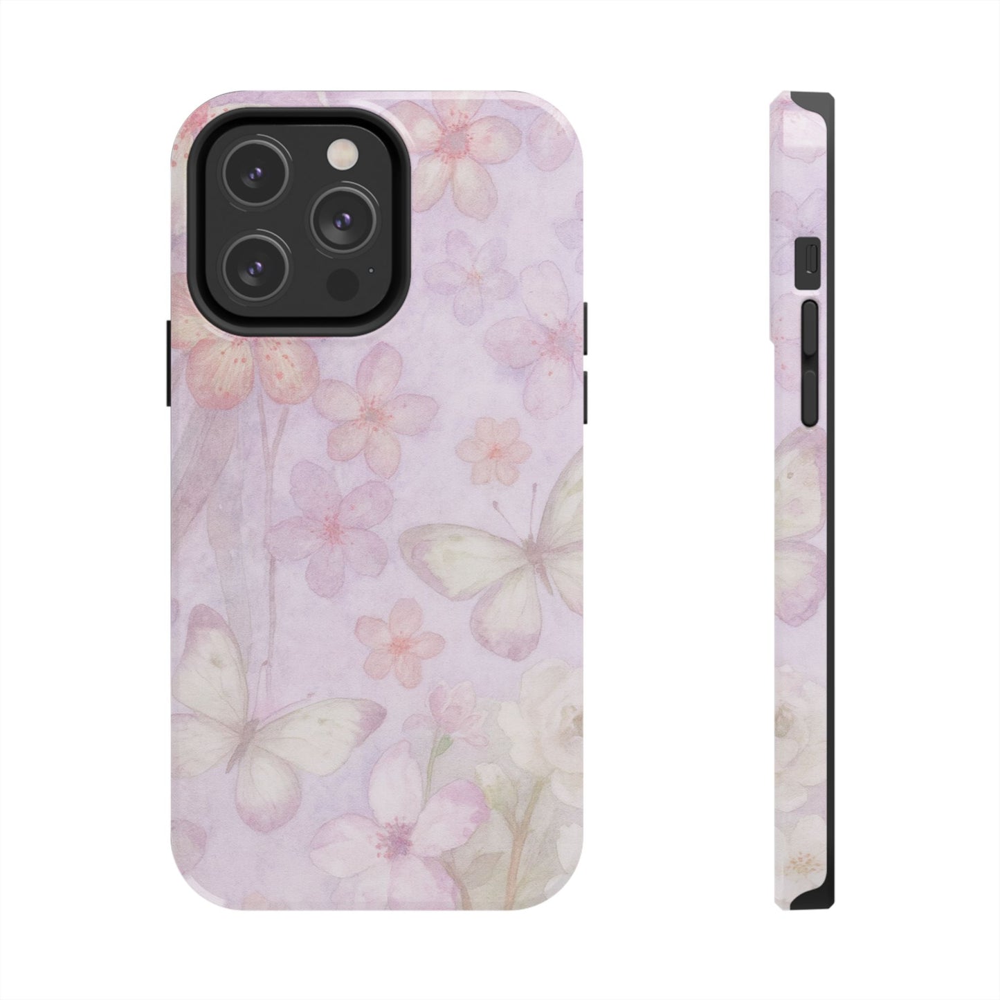 Lilac Butterfly - Protective Phone Case
