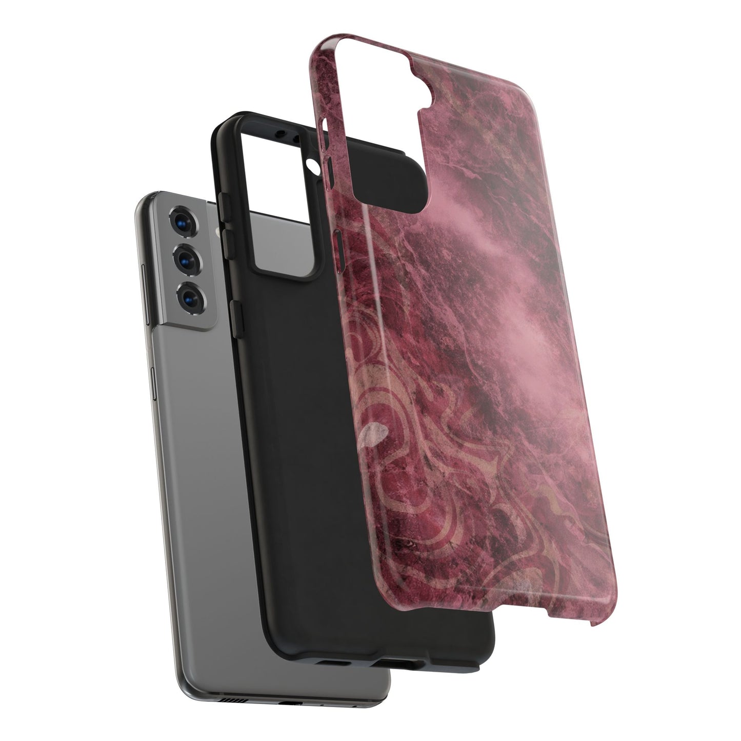 Marble Magenta - Protective Phone Case
