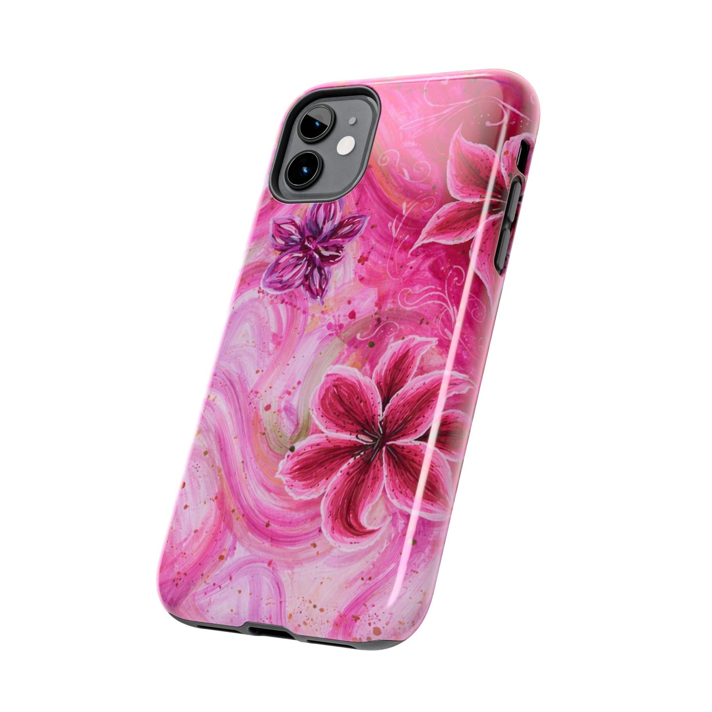 Watercolor Hibiscus - Protective Phone Case