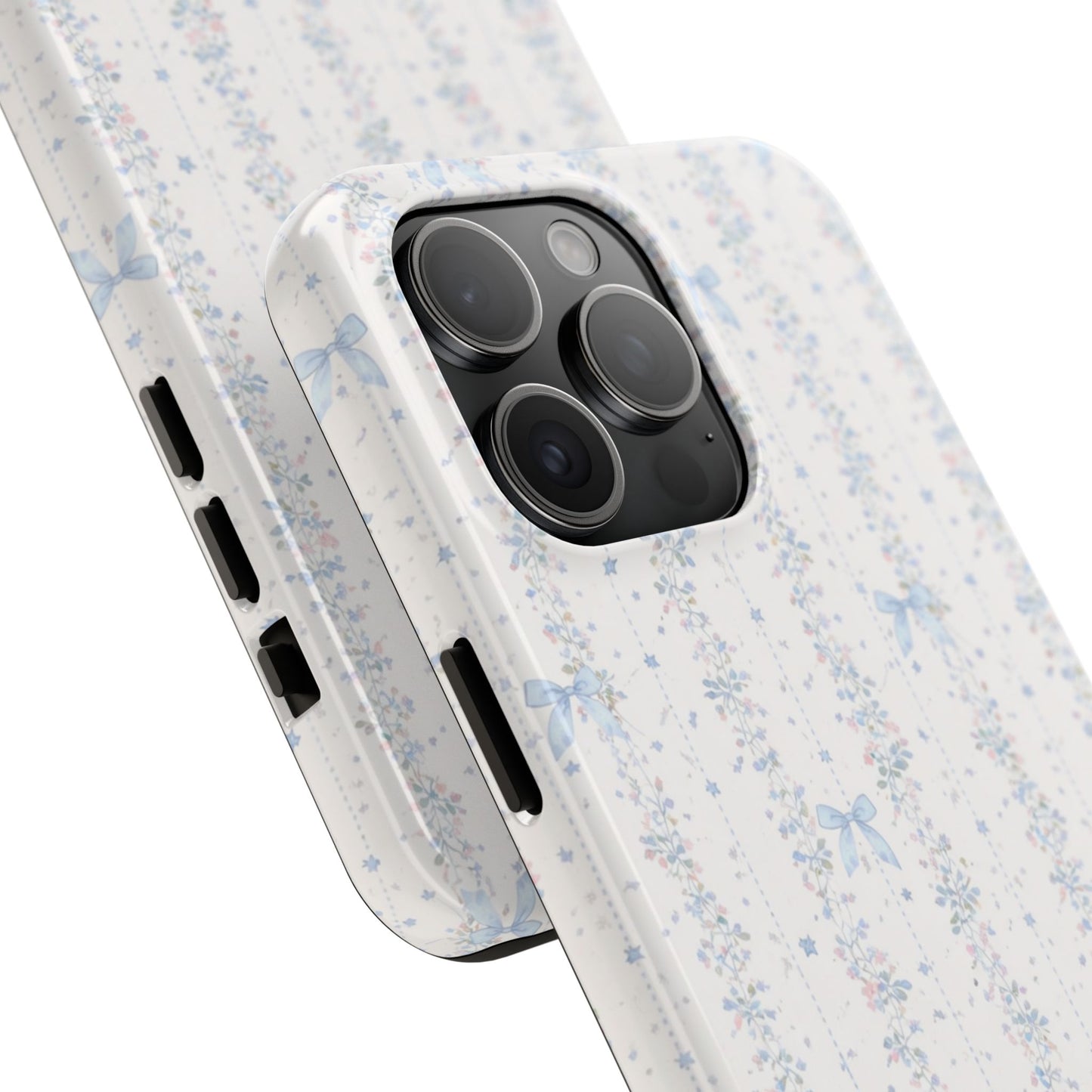 Bows and Stripes - Protective Phone Case