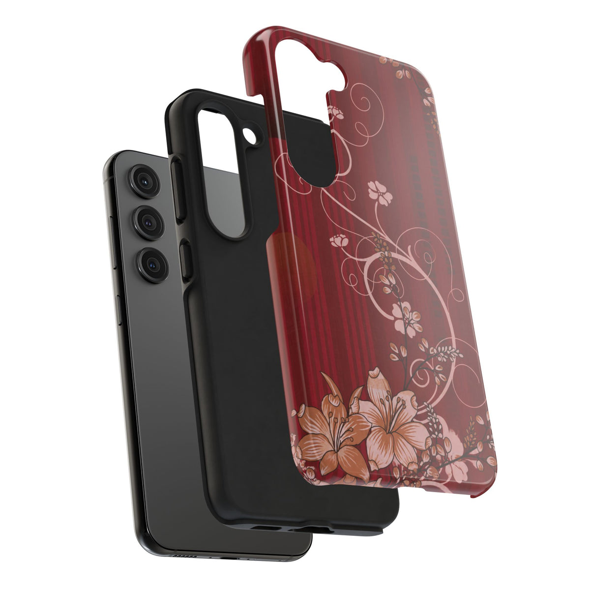 Crimson Bloom - Protective Phone Case