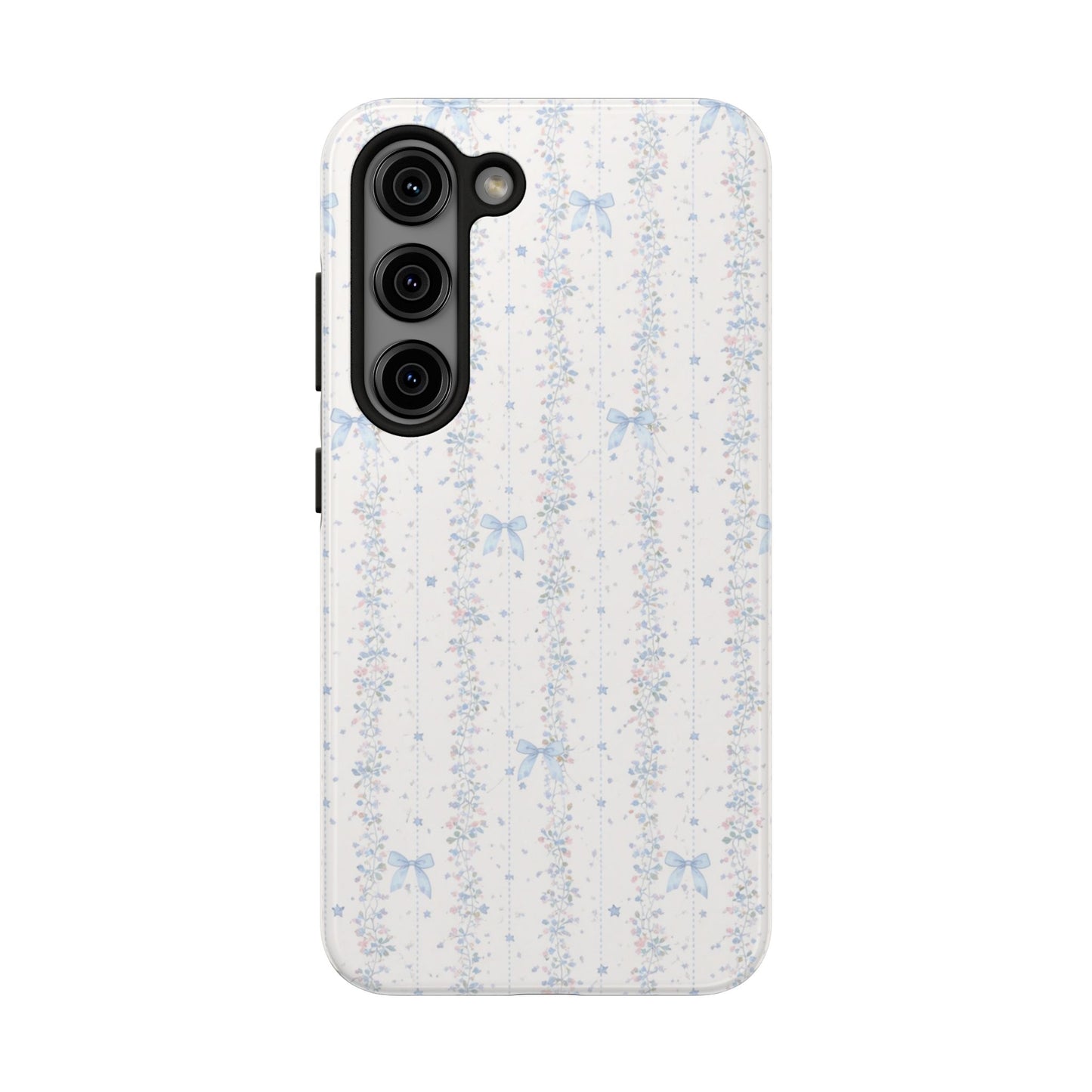 Bows and Stripes - Protective Phone Case