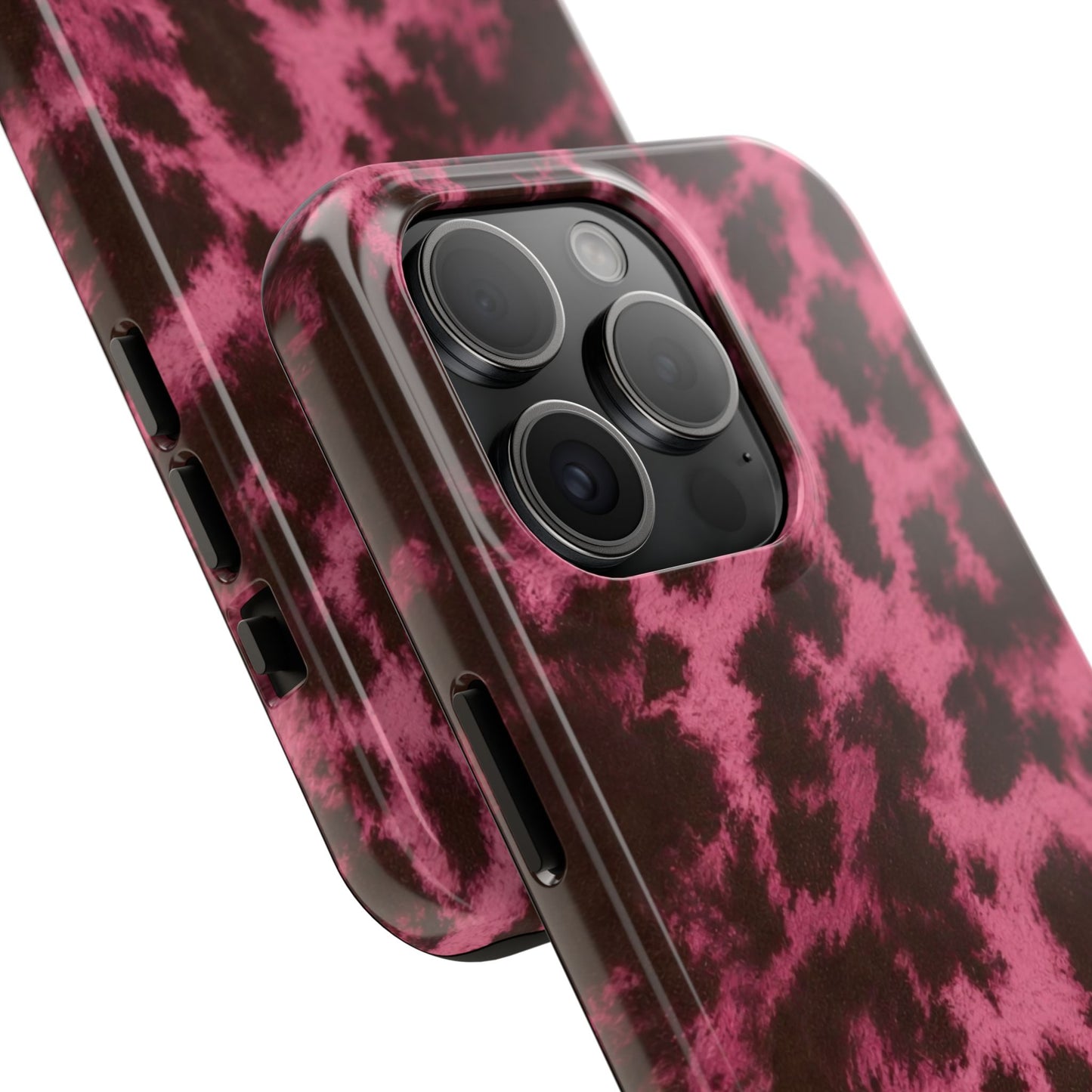 Pink Leopard Print - Protective Phone Case