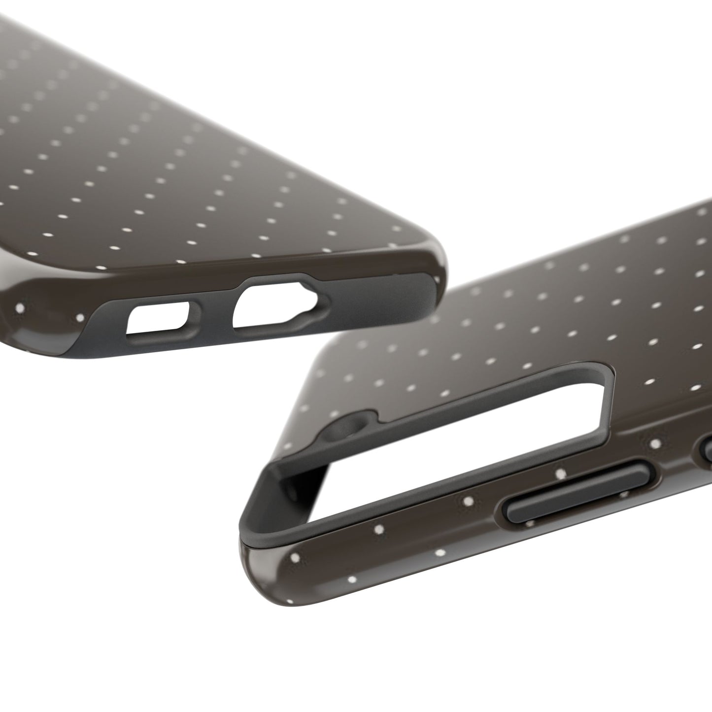 Brown Mini Polka Dot - Protective Phone Case