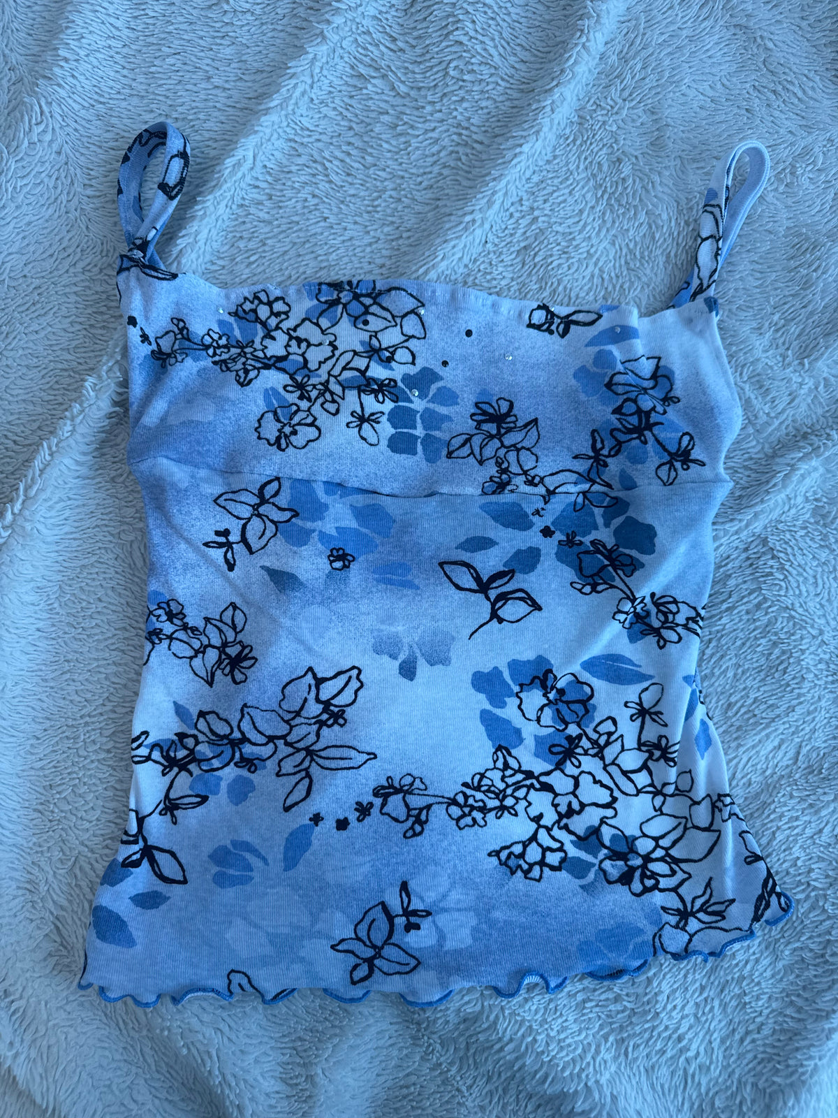 Blue Fairy Top with Sequins