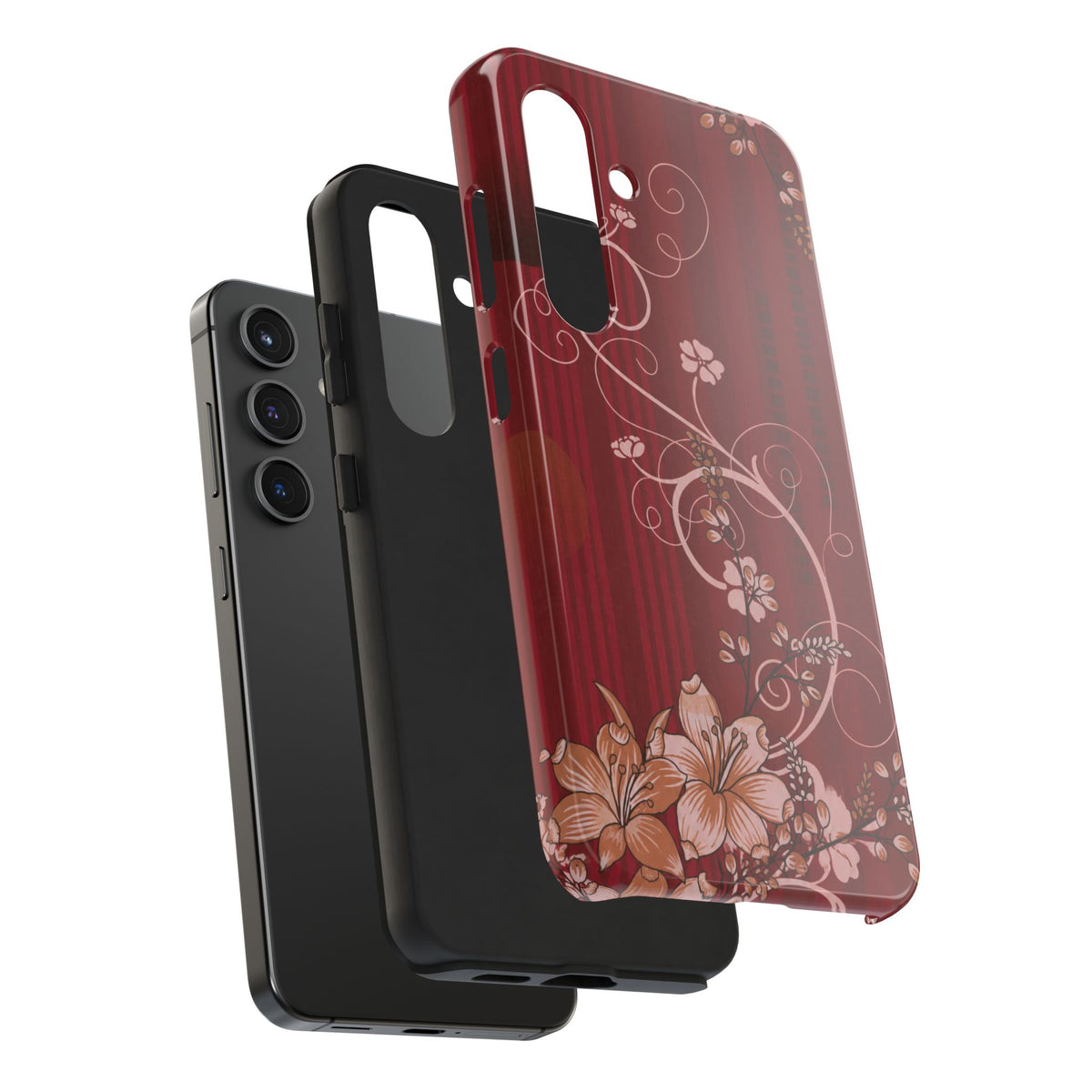 Crimson Bloom - Protective Phone Case